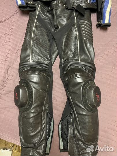 Мотокомбинезон раздельный кожаный