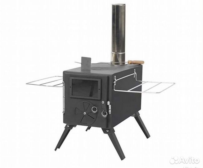 Печь складная походная, для туризма зимней рыбалки