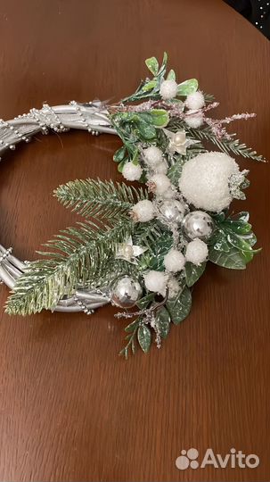 Новогодние украшения, венок