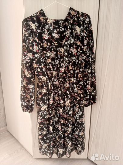 Шифоновое платье 48 размер