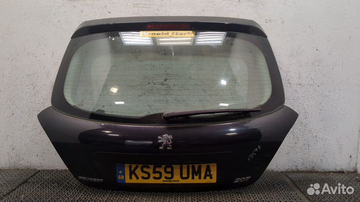 Подсветка номера Peugeot 207, 2009