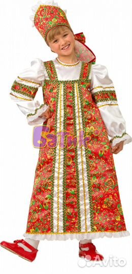 Русский народный костюм для девочек, прокат