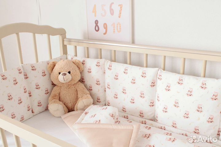 Бортики в детскую кроватку