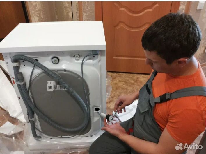 Установка стиральная машина.посудомоечная машина
