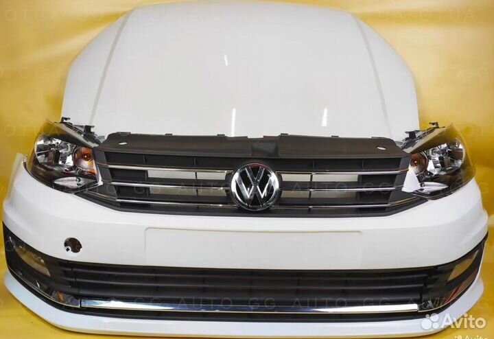 Бампер передний Белый Volkswagen Polo 5 15-20