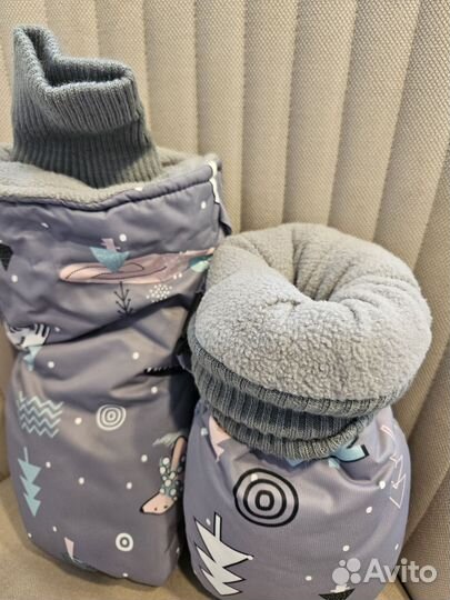 Муфта варежки на коляску мимими