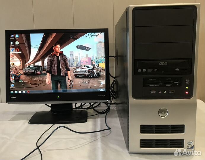 BenQ 19, Intel E4300, 9500 GT, Озу 3 GB, HDD 320GB