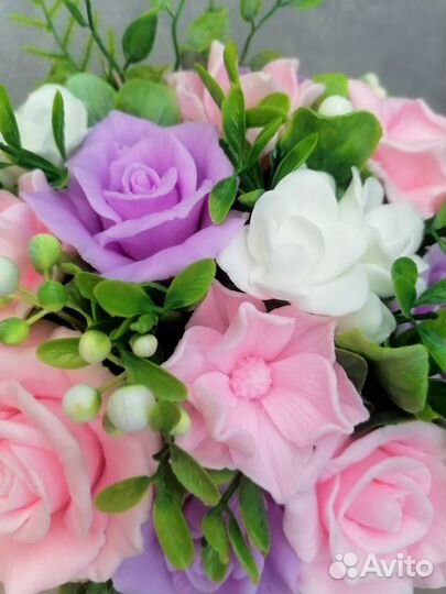 Букет цветов из мыла