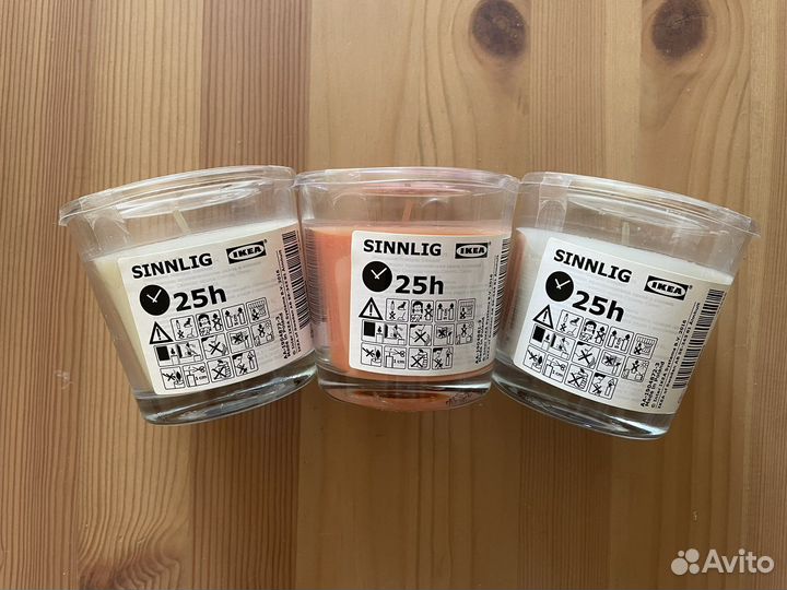 Свечи ароматические Икея IKEA Sinnlig