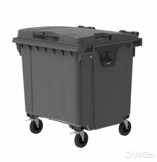 Пластиковый мусорный контейнер 1100л-1816