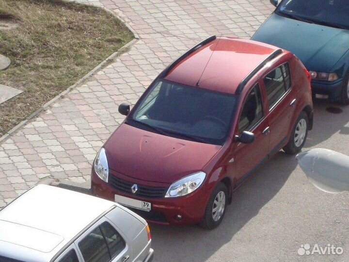 Рейлинги черные для Renault sandero II с 2014г