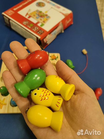 Наборы деревянные игрушки шнуровки