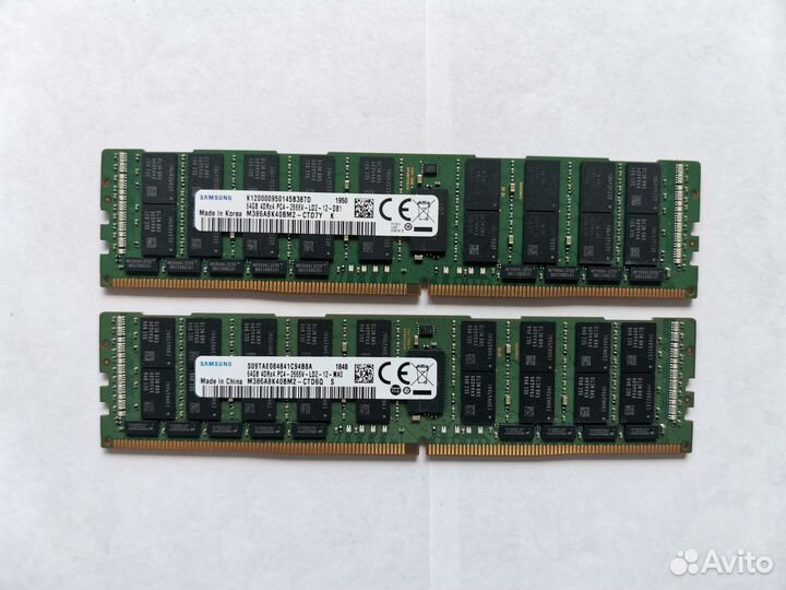 Память Samsung DDR4 64GB 2666 REG ECC
