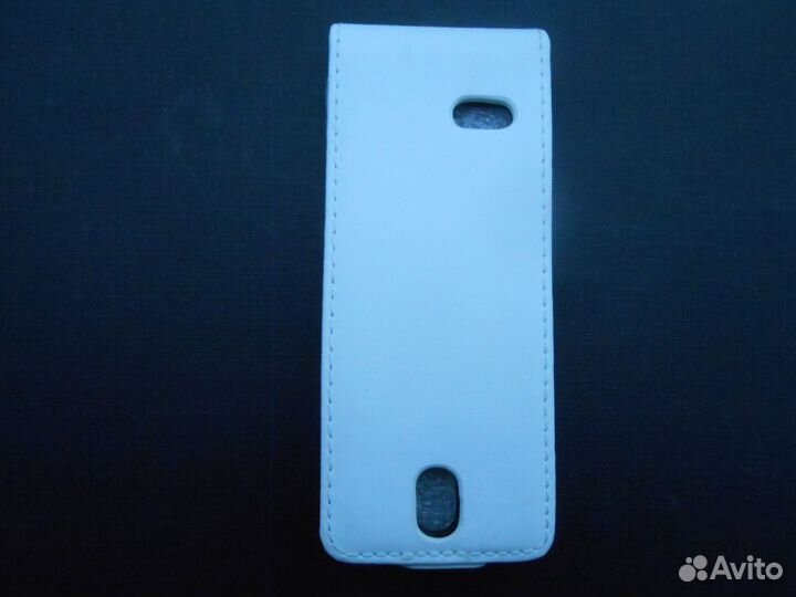 Чехол кожаный для телефона Nokia 515