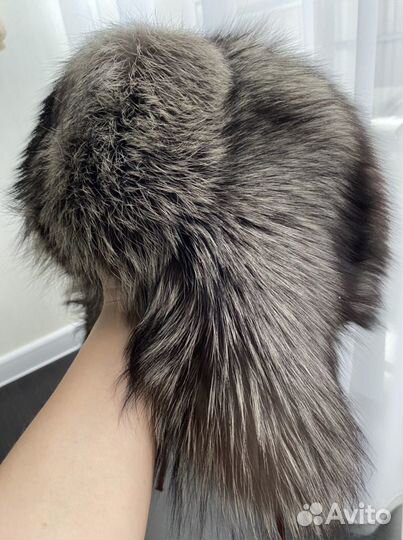 Шапка женская чернобурка