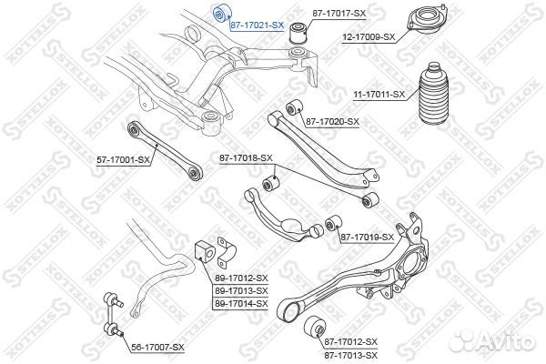 Сайлентблок редуктора Subaru Legacy B12 99-03