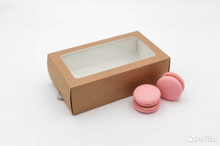 Упаковка для макарон с окном ECO - 