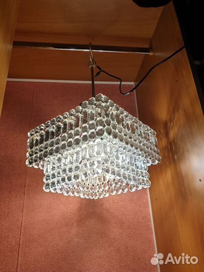 Люстра советская хрусталь