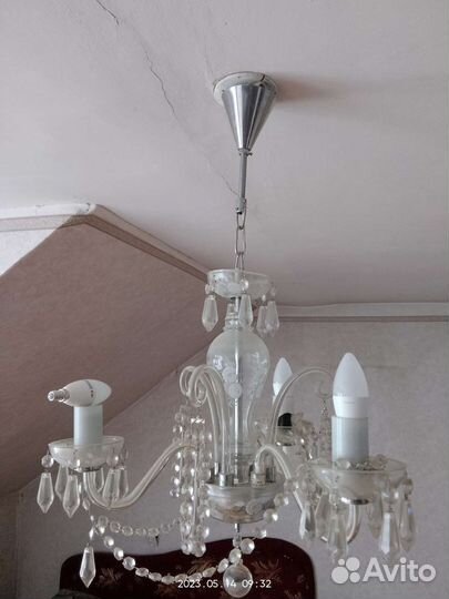 Люстра потолочная подвесная бу