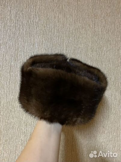 Мужская шапка, норковая шапка