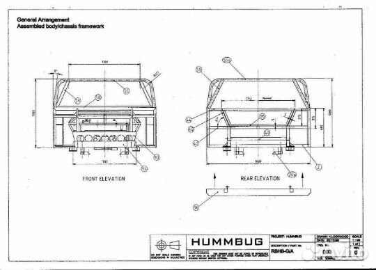 Чертежи каркаса багги hummbug