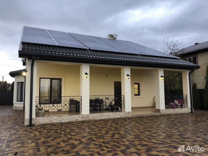 Гибридная Солнечная электростанция 5 кВт под ключ