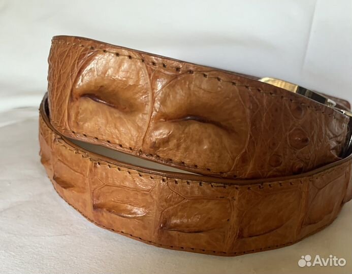 Ремень из натуральной кожи крокодила Тайланд
