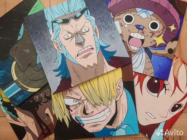 Акриловые картины аниме one piece