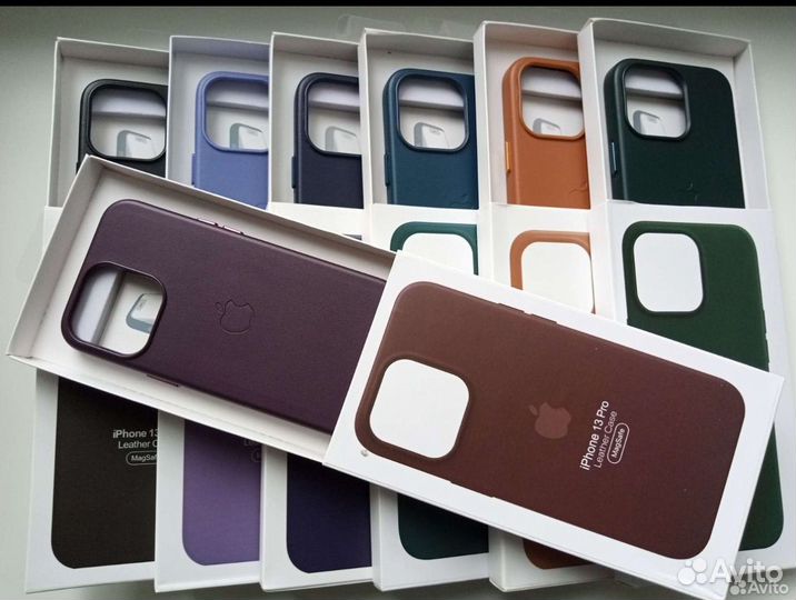 Чехол на iPhone кожаный