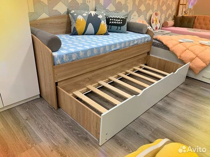 Кровать трансформер лдсп без мягкой спинки детская
