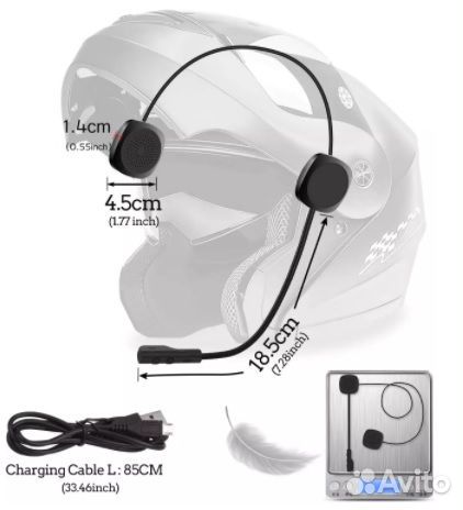 Гарнитура Bluetooth VR robot для мотошлема