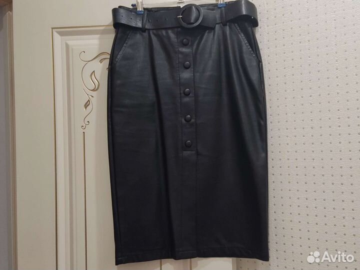 Кожаная юбка