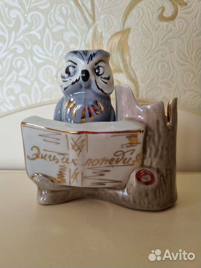 Статуэтка карандашница сова