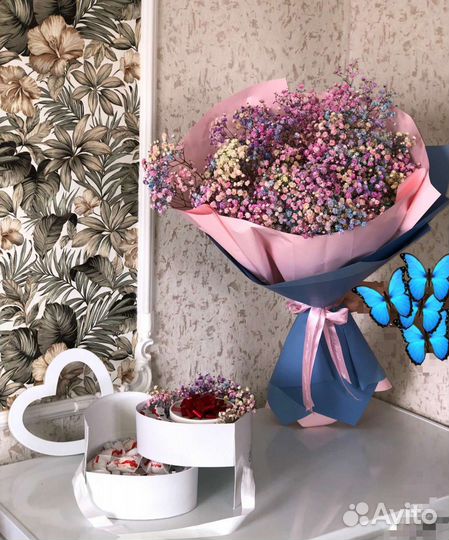 Букет из гипсофилы