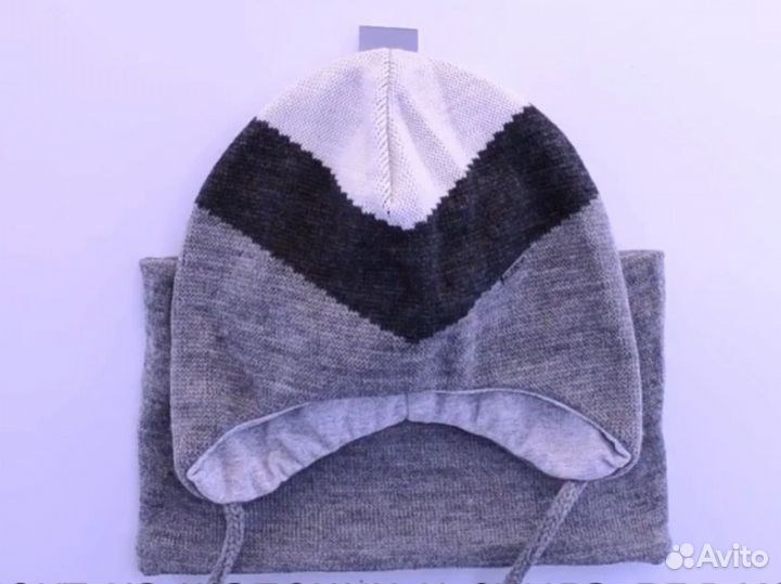 Шапка и снуд весна осень на мальчика