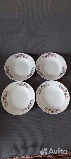 Тарелки глубокие тарелки 5 видов по 4шт винтажссср
