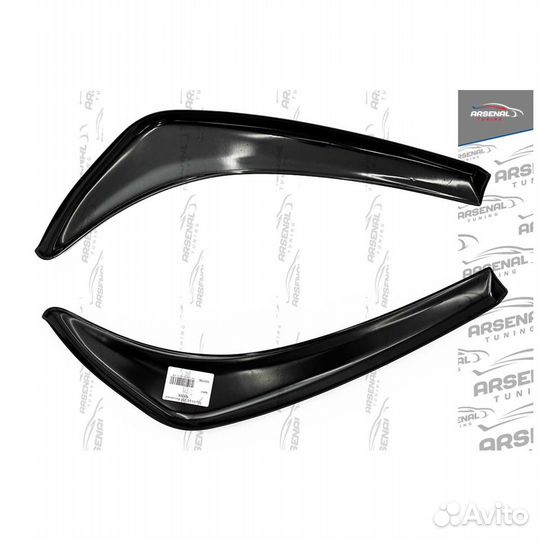 Накладки на передние фары для Toyota LC 200