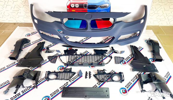 Бампер передний Bmw F30 M пакет