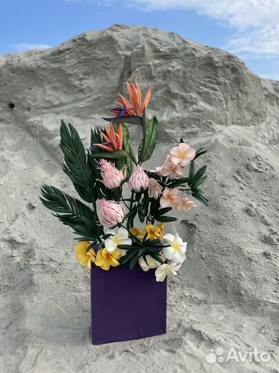 Большие ростовые цветы из фоамирана декор