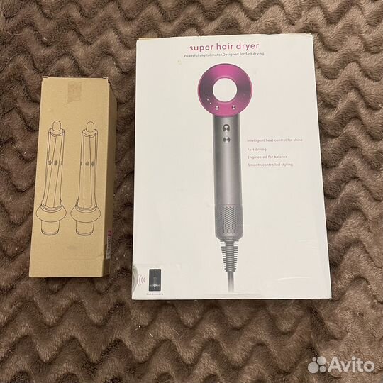 Фен стайлер с насадками для локонов