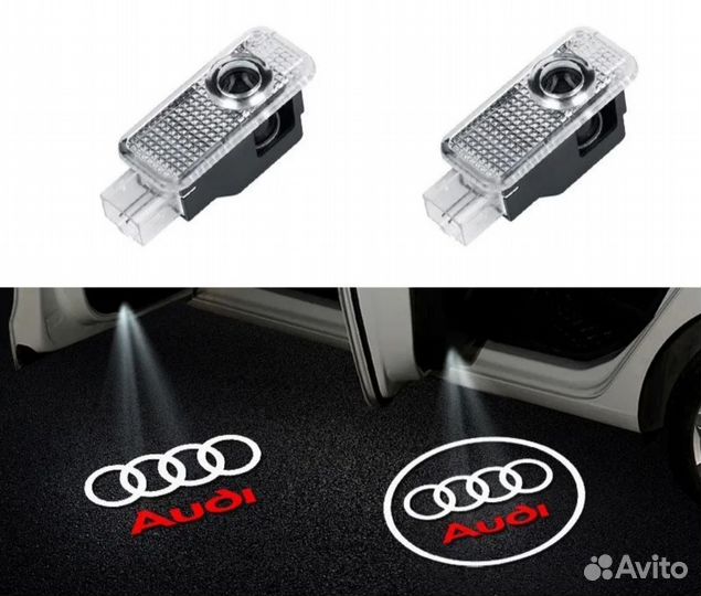 OEM Штатная Лазерная проекция дверей audi