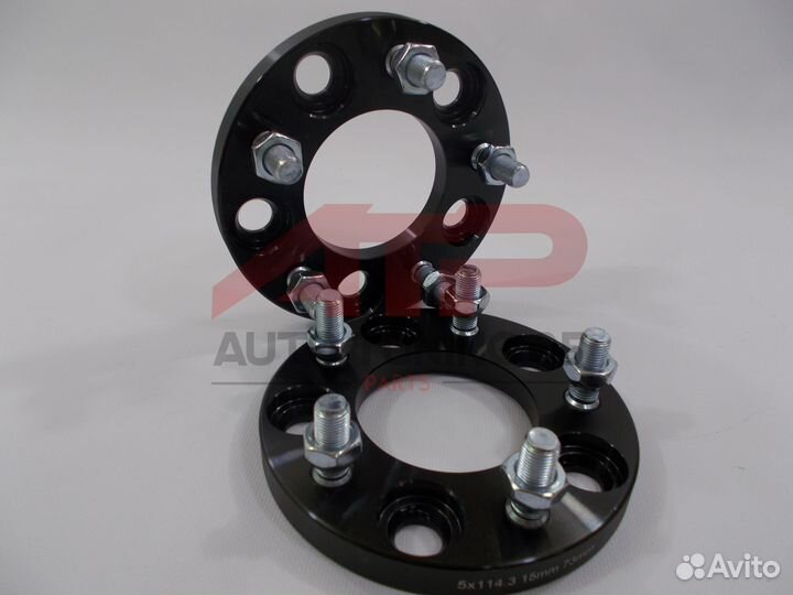 Проставки ступичные 15мм - 5x114 цо 73, M12x1.5