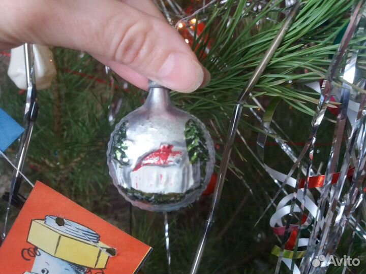 Редкая ёлочная игрушка СССР 