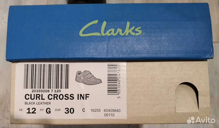 Туфли полуботинки для мальчика Clarcs размер 30