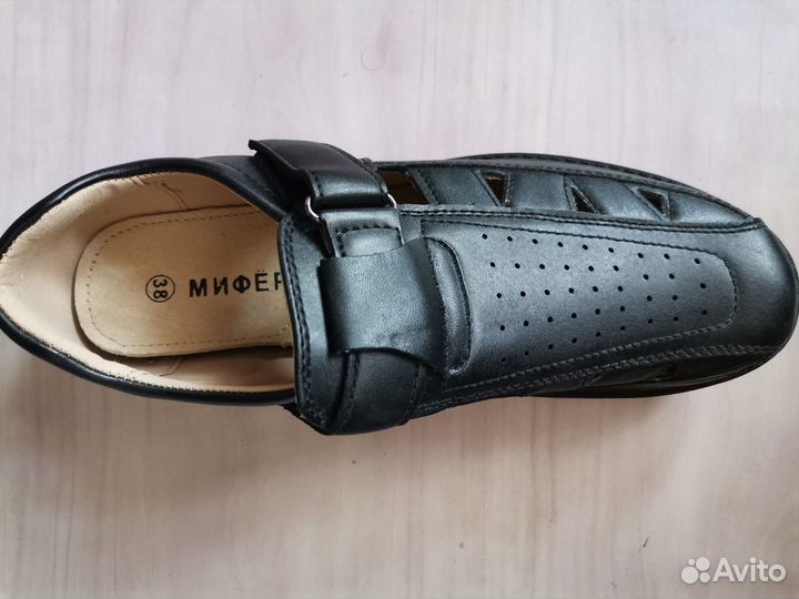 Мужские летние туфли 38 размер