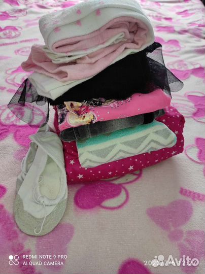 Одежда пакетом для девочки 3-4года
