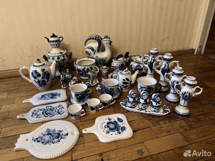 Посуда гжель