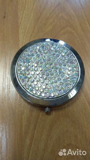 Зеркало компактное стразы