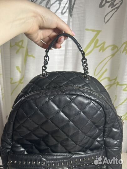 Рюкзак кожаный черный