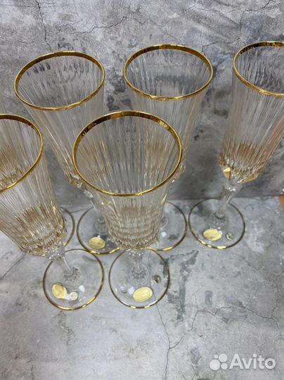 Бокалы для шампанского хрусталь Италия